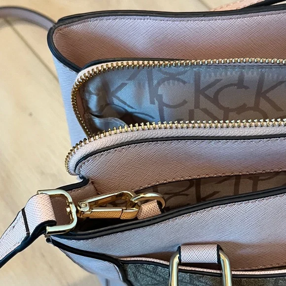 Calvin Klein Blush and Taupe Satchel - Picture 8 of 14